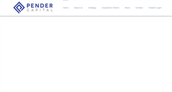 Desktop Screenshot of pendercapital.com